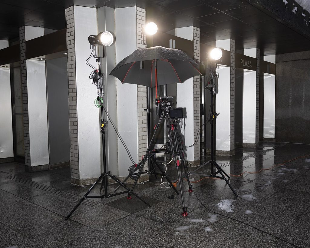 Eugenio Derbez: The Comedy King Who Conquered Two Industries Film production lights and a camera rig on a set